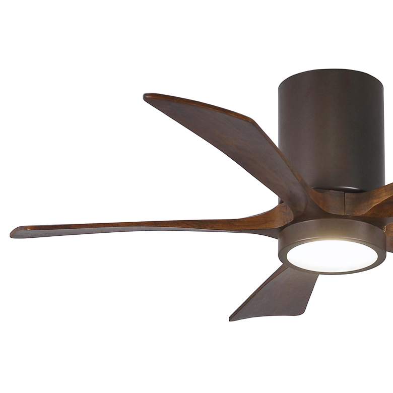 Image 7 42" Matthews Irene-5HLK Bronze Hugger LED Ceiling Fan with Remote more views