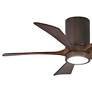 7_42" Matthews Irene-5HLK Bronze Hugger LED Ceiling Fan with Remote more views