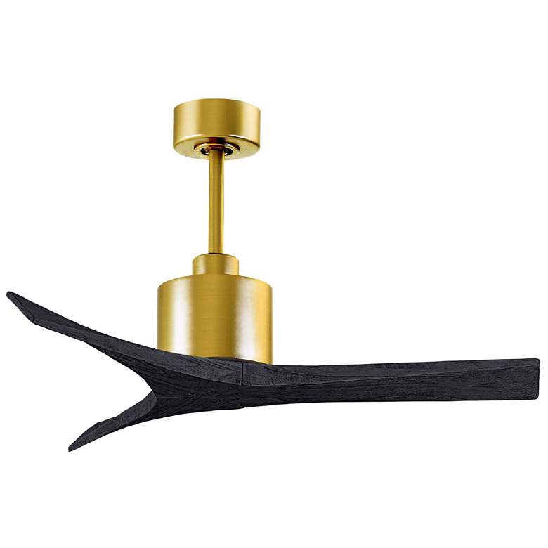 Image 1 42" Matthews Mollywood Black and Brushed Black Ceiling Fan