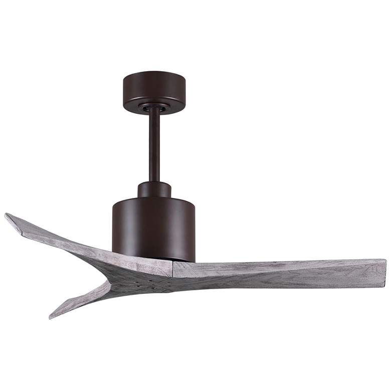 Image 2 42" Matthews Mollywood Bronze Barnwood Damp Rated Fan with Remote
