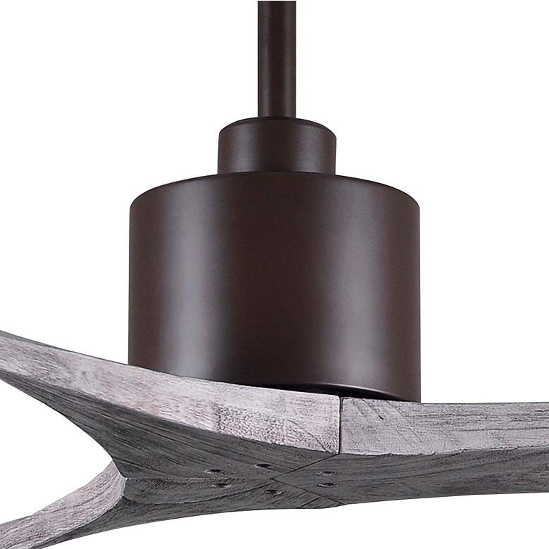 Image 3 42" Matthews Mollywood Bronze Barnwood Damp Rated Fan with Remote more views