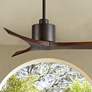 42" Matthews Mollywood Bronze Walnut Outdoor Ceiling Fan with Remote