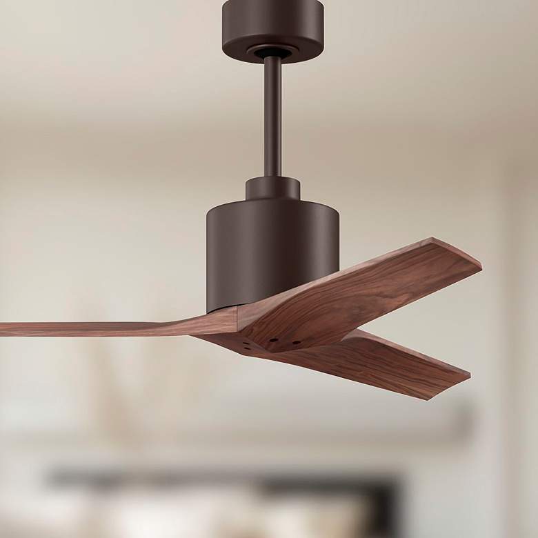 Image 5 42" Matthews Mollywood Bronze Walnut Outdoor Ceiling Fan with Remote more views