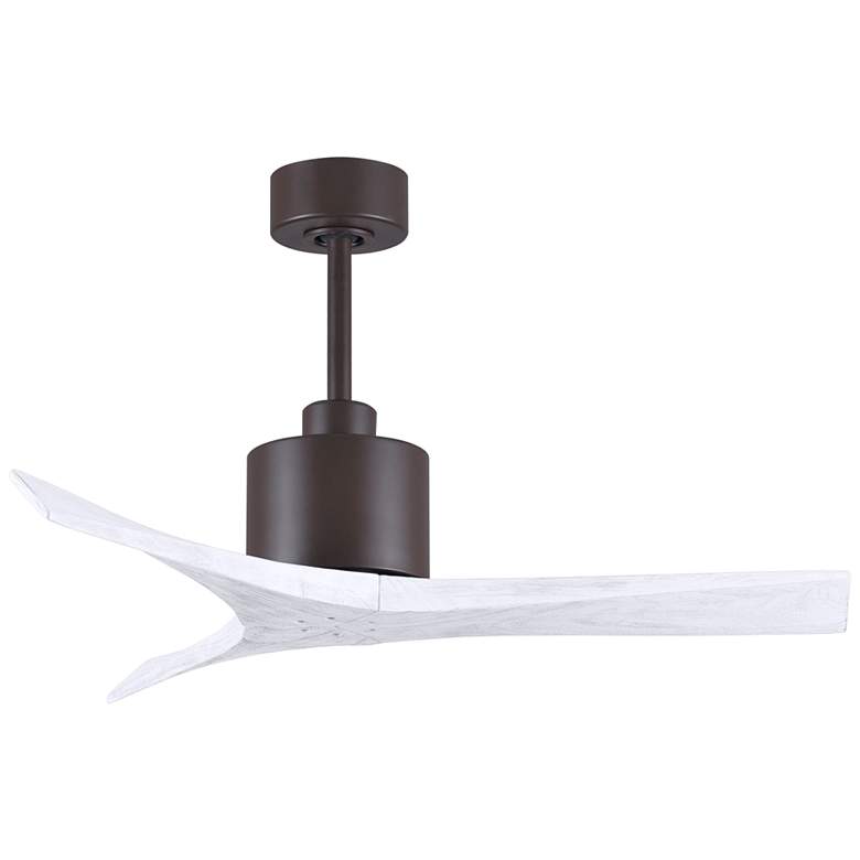 Image 2 42" Matthews Mollywood Bronze White Damp Rated Ceiling Fan with Remote