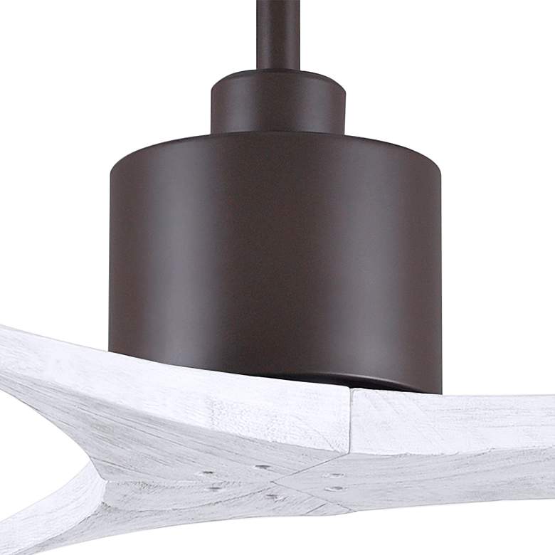 Image 3 42" Matthews Mollywood Bronze White Damp Rated Ceiling Fan with Remote more views