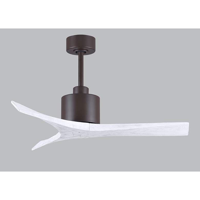 Image 6 42" Matthews Mollywood Bronze White Damp Rated Ceiling Fan with Remote more views