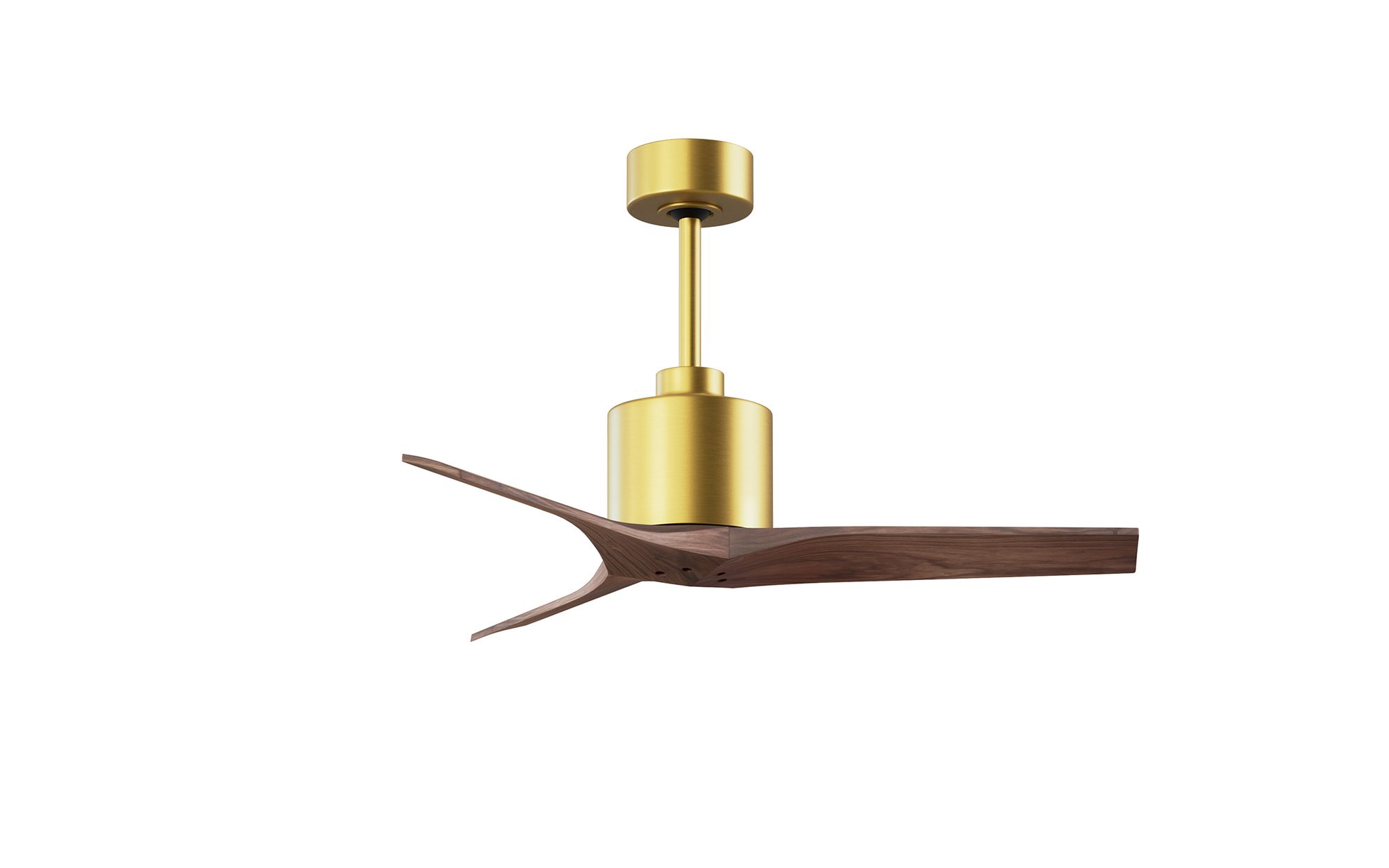 Image 2 42" Matthews Mollywood Brushed Brass Wood Finish Ceiling Fan more views