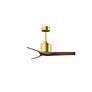 2_42" Matthews Mollywood Brushed Brass Wood Finish Ceiling Fan more views
