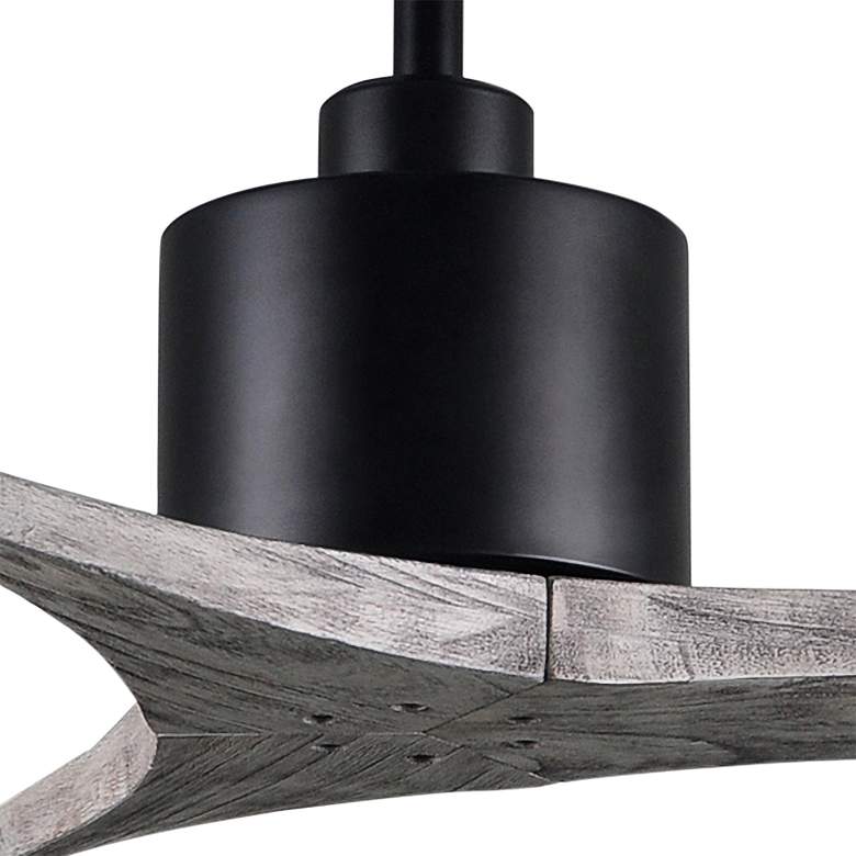Image 3 42 inch Matthews Mollywood Matte Black Barnwood Ceiling Fan with Remote more views