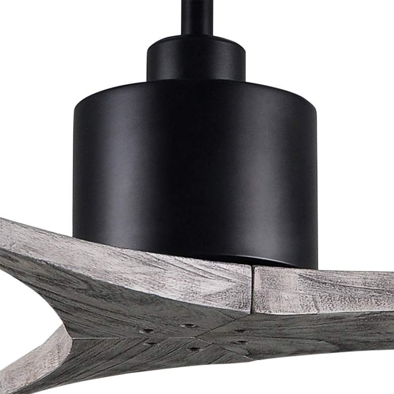 Image 3 42" Matthews Mollywood Matte Black Barnwood Ceiling Fan with Remote more views