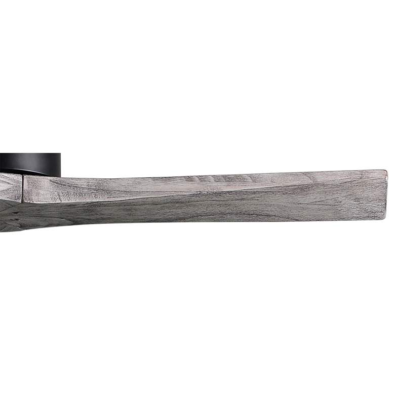 Image 4 42" Matthews Mollywood Matte Black Barnwood Ceiling Fan with Remote more views