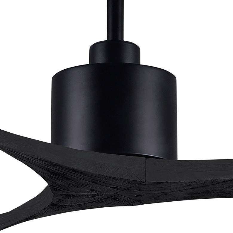 Image 3 42 inch Matthews Mollywood Matte Black Outdoor Ceiling Fan with Remote more views