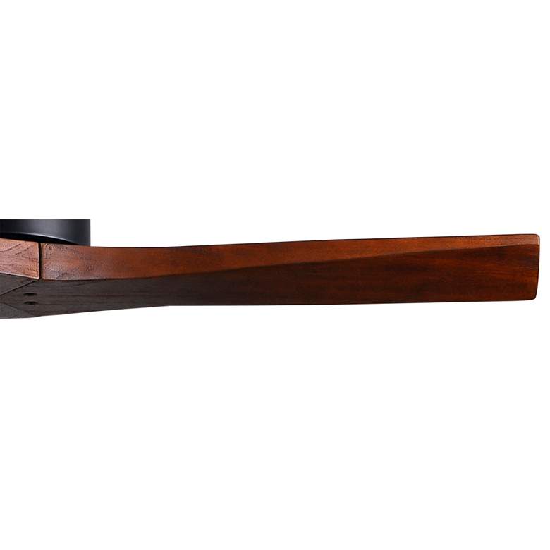 Image 4 42" Matthews Mollywood Matte Black Walnut Damp Ceiling Fan with Remote more views