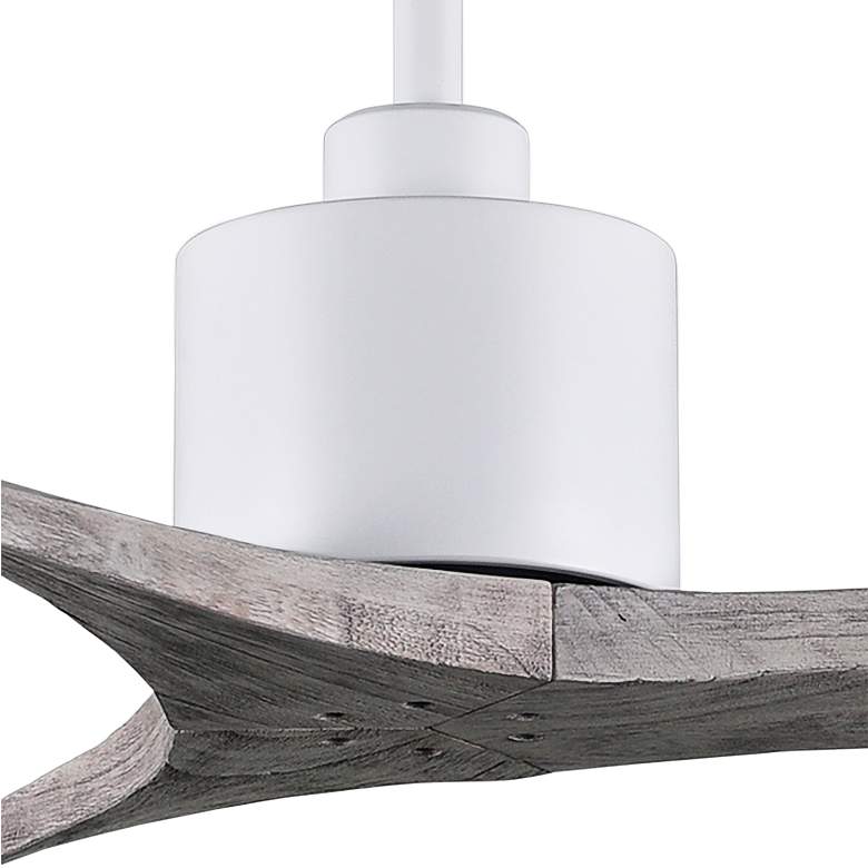 Image 3 42" Matthews Mollywood Matte White Barnwood Damp Fan with Remote more views