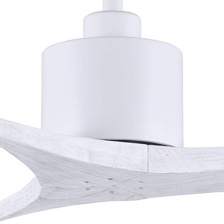 Image 3 42" Matthews Mollywood Matte White Ceiling Fan with Remote more views