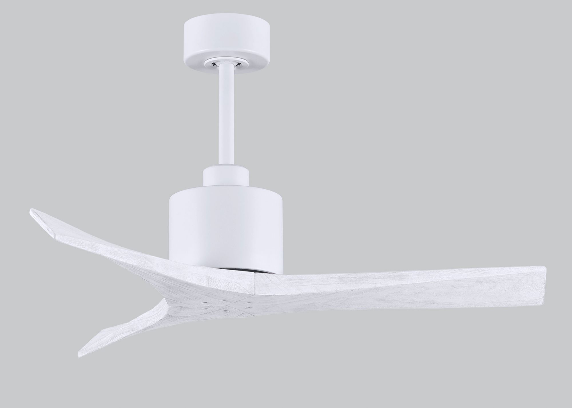 Image 6 42" Matthews Mollywood Matte White Ceiling Fan with Remote more views