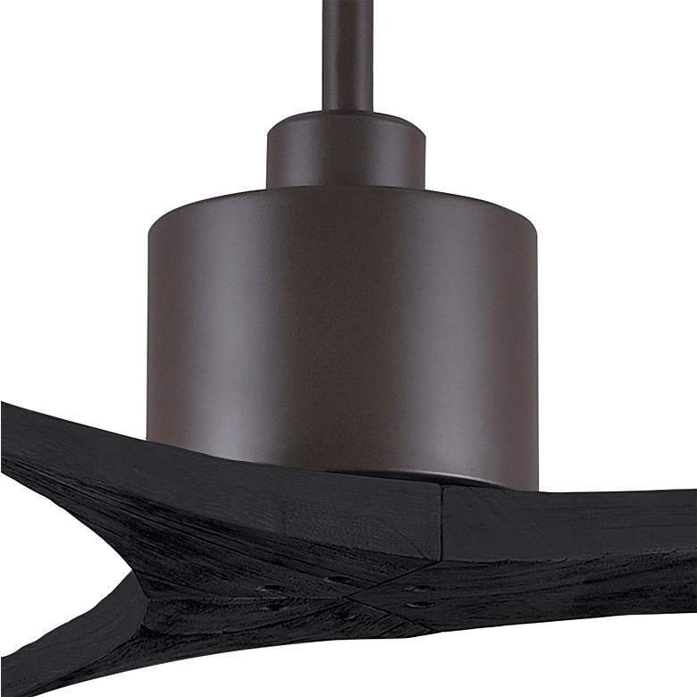 Image 3 42 inch Matthews Mollywood Textured Bronze Black Outdoor Fan with Remote more views