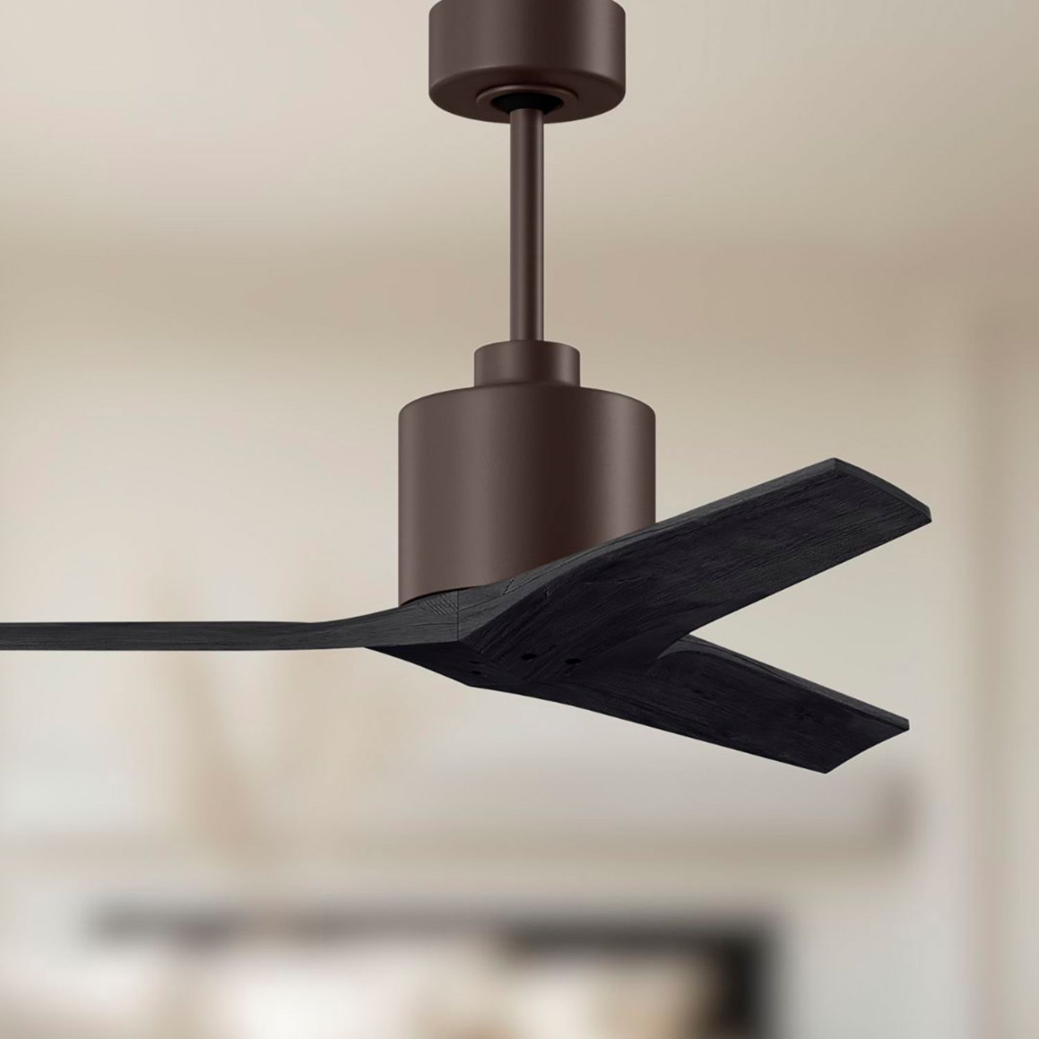 Image 5 42" Matthews Mollywood Textured Bronze Black Outdoor Fan with Remote more views