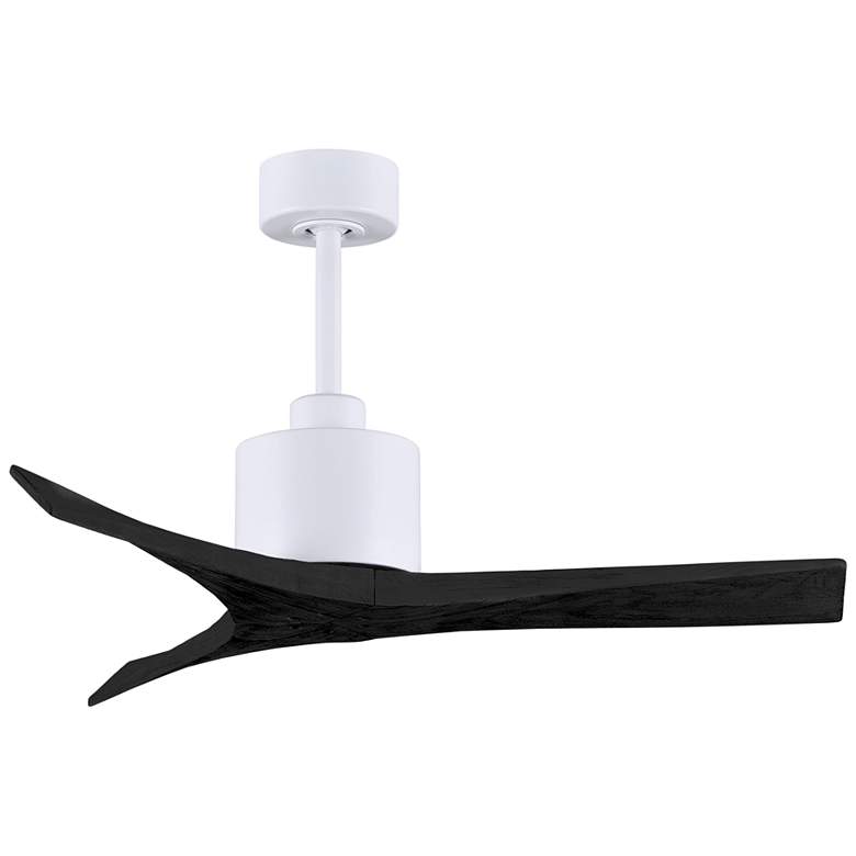 Image 2 42 inch Matthews Mollywood White and Black Damp Rated Fan with Remote