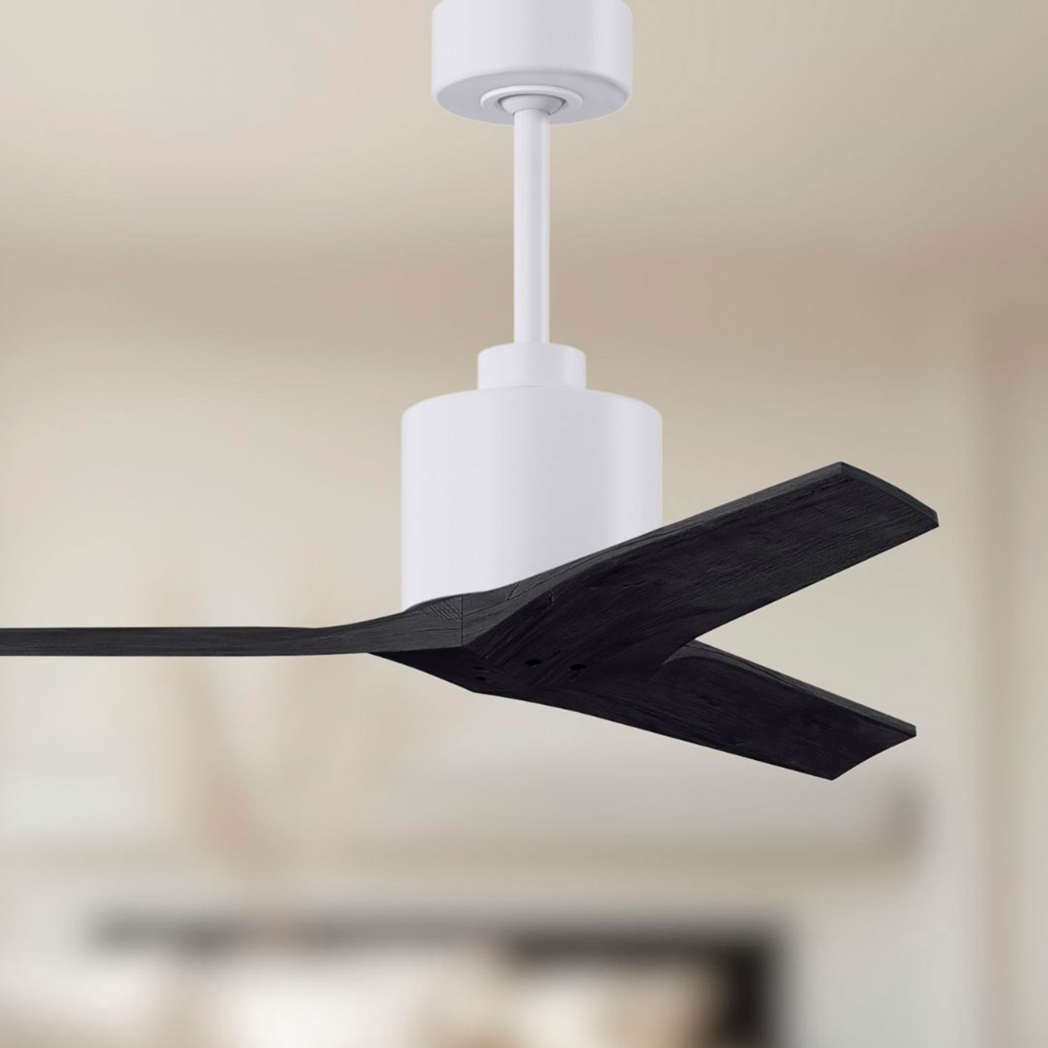 Image 5 42" Matthews Mollywood White and Black Damp Rated Fan with Remote more views