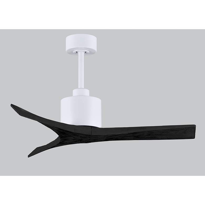 Image 6 42" Matthews Mollywood White and Black Damp Rated Fan with Remote more views
