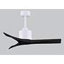 6_42" Matthews Mollywood White and Black Damp Rated Fan with Remote more views