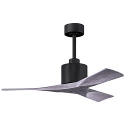 42&quot; Matthews Nan Black and Barnwood Outdoor Ceiling Fan with Remote