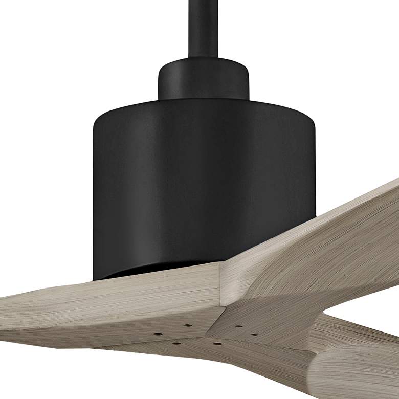 Image 2 42" Matthews Nan Black and Gray Ash Outdoor Ceiling Fan with Remote more views