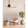 5_42" Matthews Nan Black and Maple Outdoor Ceiling Fan with Remote more views