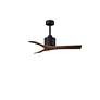 2_42" Matthews Nan Black and Walnut Outdoor Ceiling Fan with Remote more views