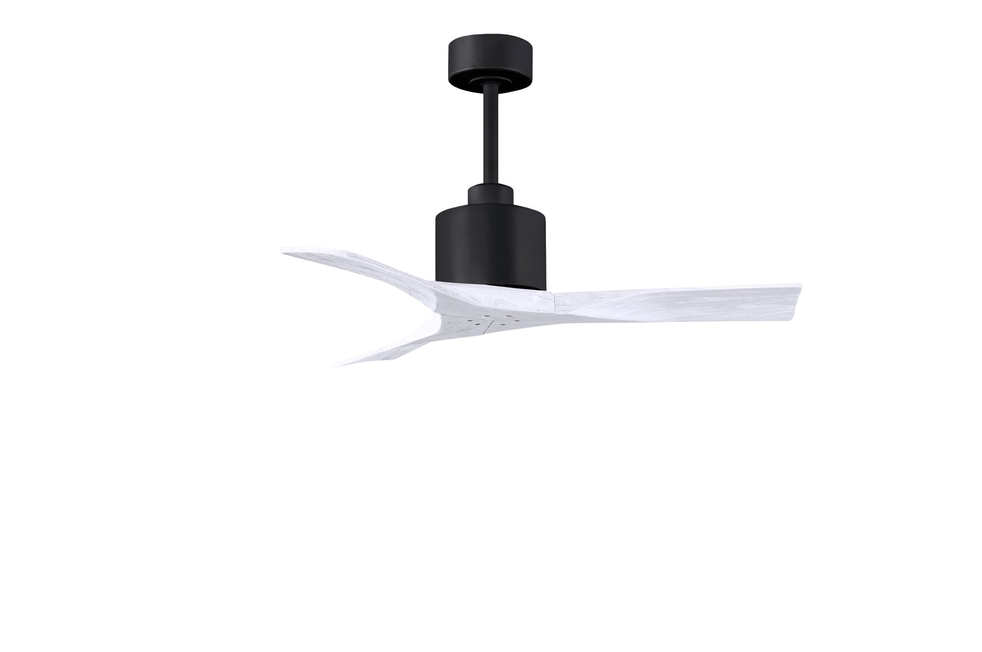 Image 2 42" Matthews Nan Black and White Outdoor Ceiling Fan with Remote more views
