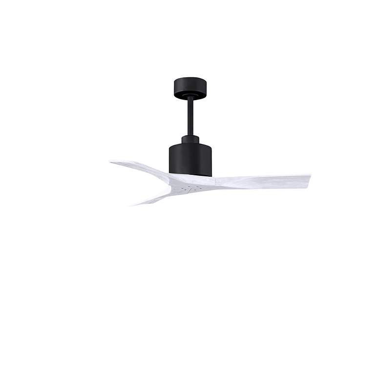 Image 2 42" Matthews Nan Black and White Outdoor Ceiling Fan with Remote more views