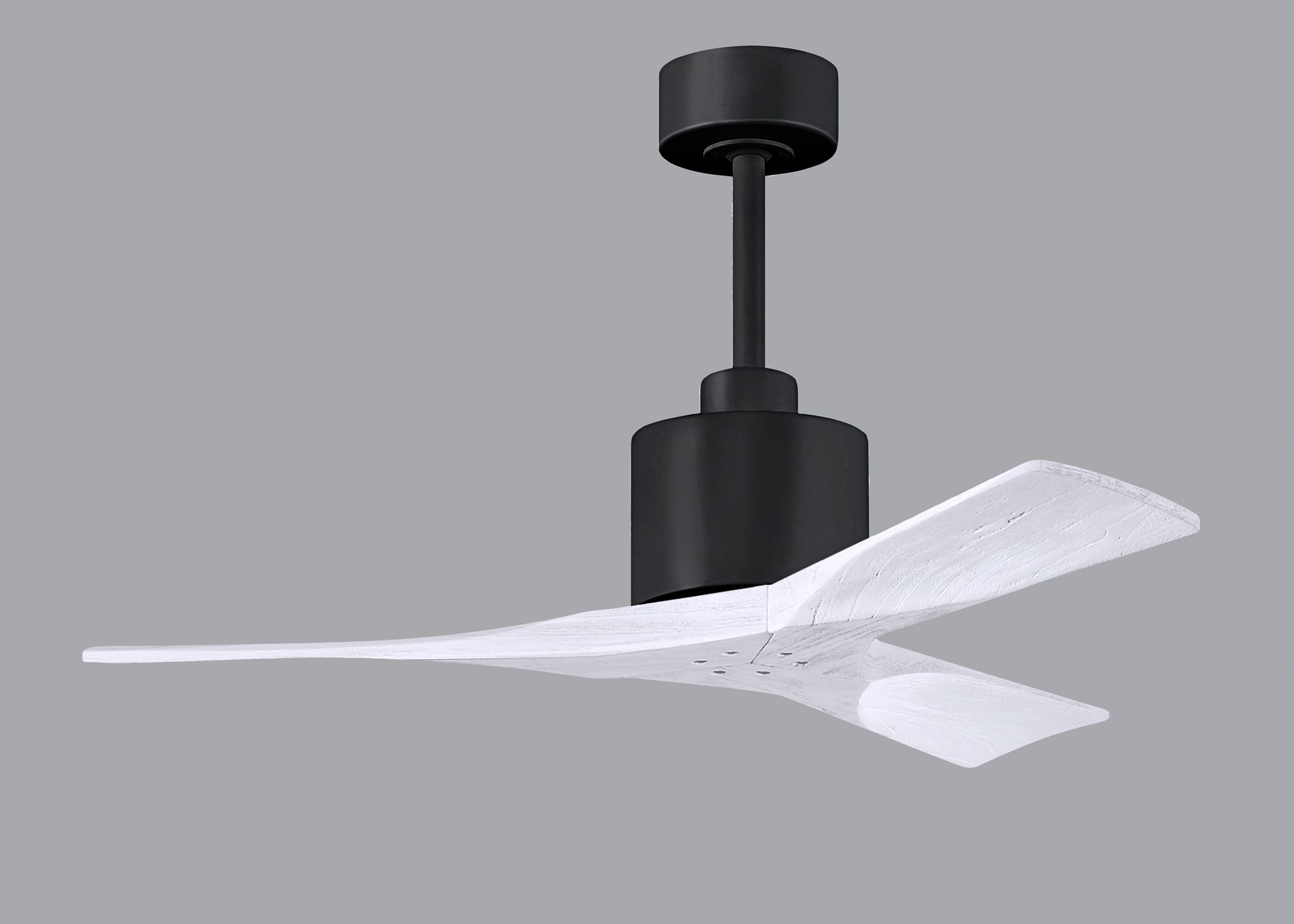 Image 3 42" Matthews Nan Black and White Outdoor Ceiling Fan with Remote more views