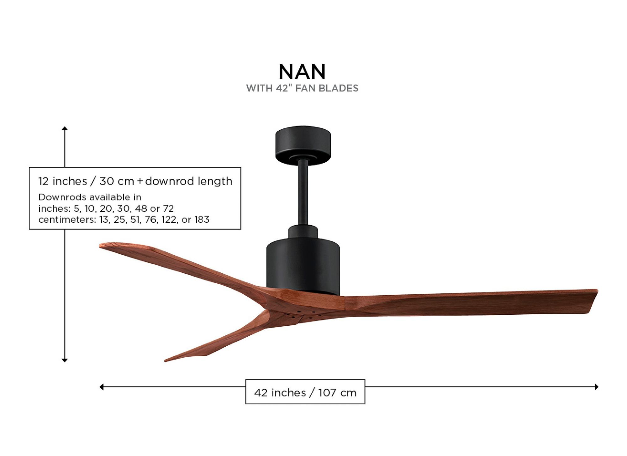 42" Matthews Nan Brass and Black Outdoor Ceiling Fan with Remote