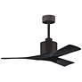 42" Matthews Nan Bronze and Black Outdoor Ceiling Fan with Remote