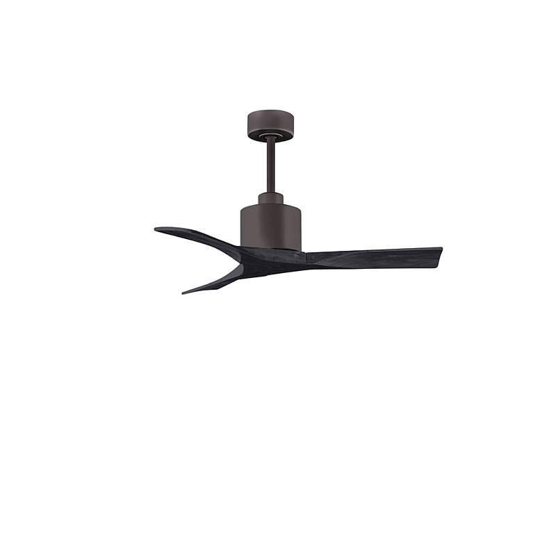 Image 2 42" Matthews Nan Bronze and Black Outdoor Ceiling Fan with Remote more views