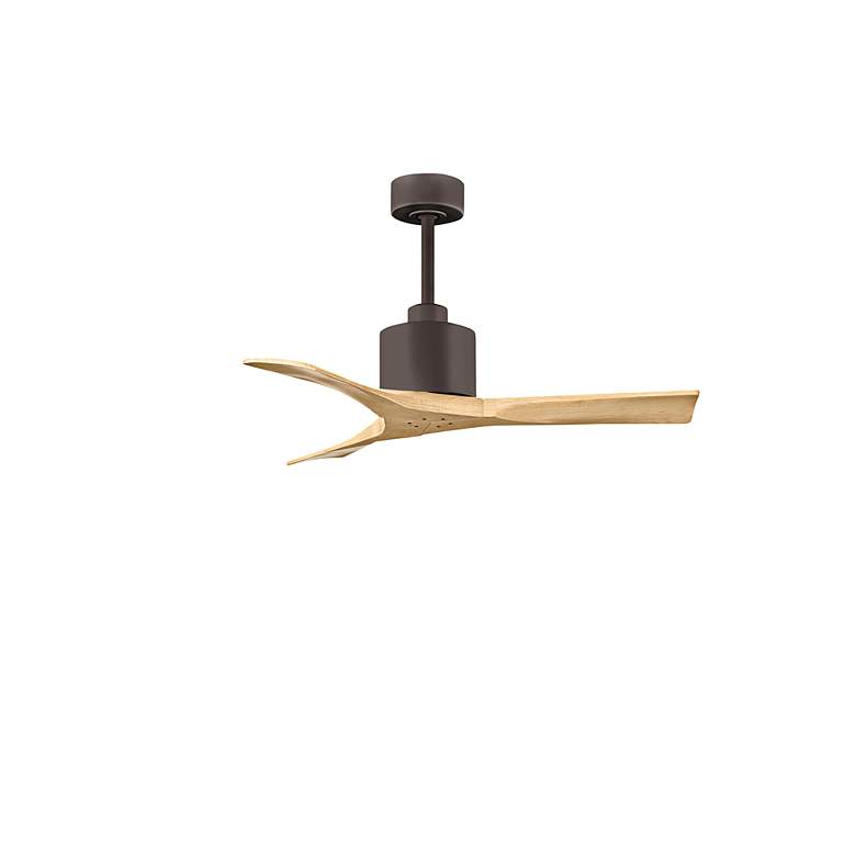 Image 2 42" Matthews Nan Bronze and Maple Outdoor Ceiling Fan with Remote more views
