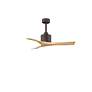 2_42" Matthews Nan Bronze and Maple Outdoor Ceiling Fan with Remote more views