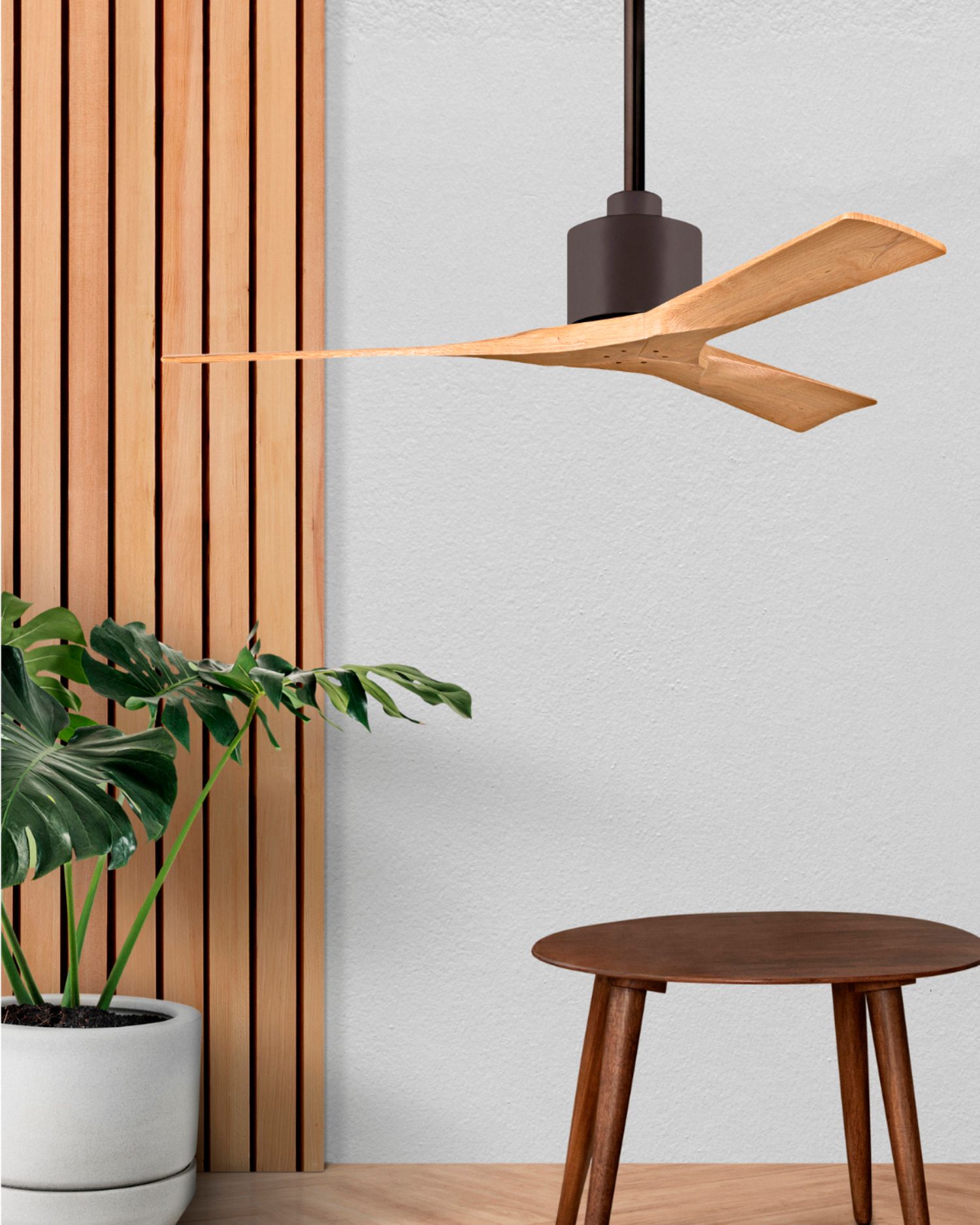 Image 5 42" Matthews Nan Bronze and Maple Outdoor Ceiling Fan with Remote more views