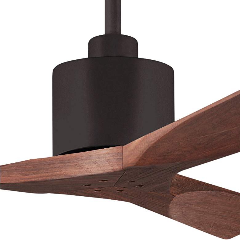 Image 2 42" Matthews Nan Bronze and Walnut Outdoor Ceiling Fan with Remote more views