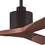 42" Matthews Nan Bronze and Walnut Outdoor Ceiling Fan with Remote