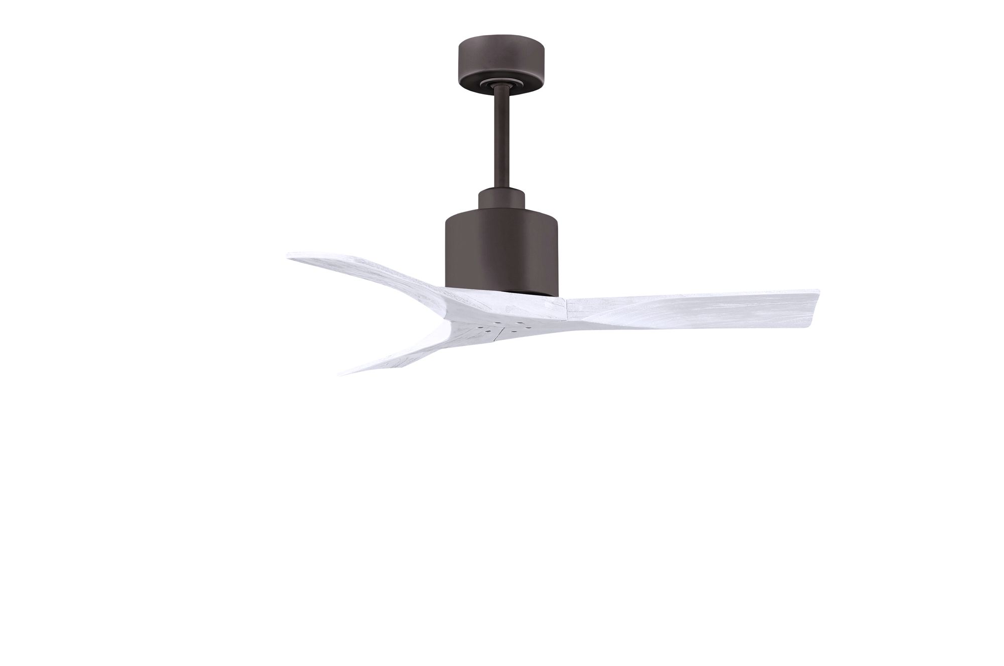Image 2 42" Matthews Nan Bronze and White Outdoor Ceiling Fan with Remote more views