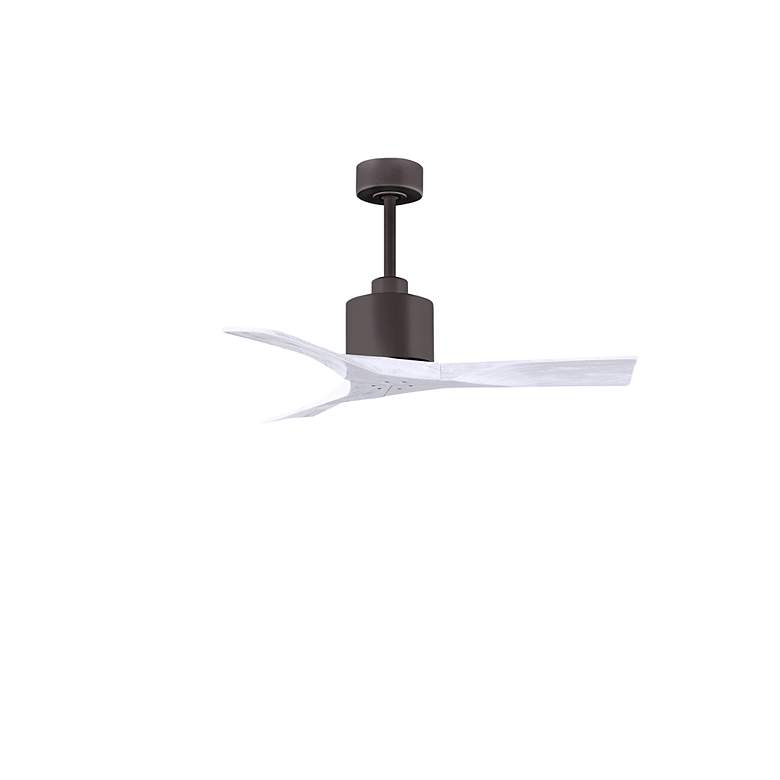 Image 2 42" Matthews Nan Bronze and White Outdoor Ceiling Fan with Remote more views