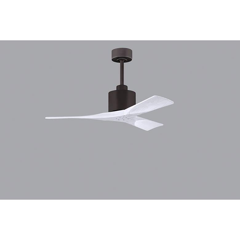 Image 3 42" Matthews Nan Bronze and White Outdoor Ceiling Fan with Remote more views