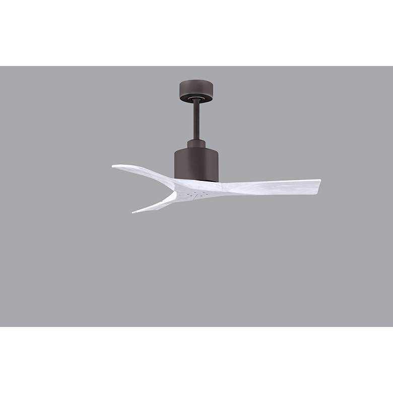 Image 4 42" Matthews Nan Bronze and White Outdoor Ceiling Fan with Remote more views