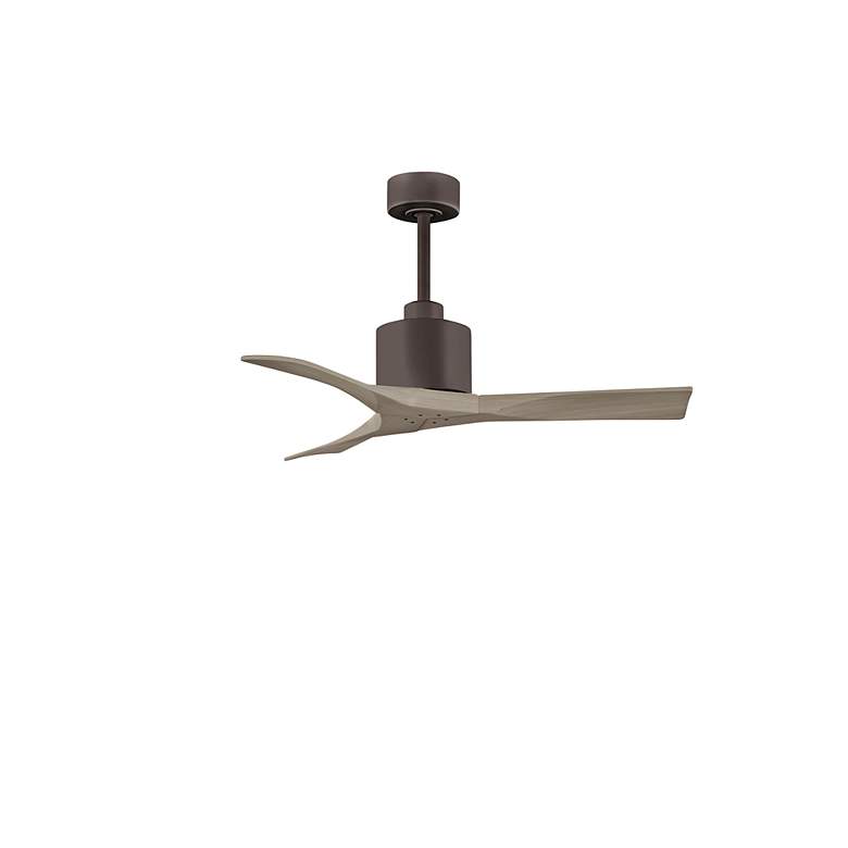 Image 2 42" Matthews Nan Bronze Gray Ash Damp Outdoor Ceiling Fan with Remote more views