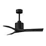 2_42" Matthews Nan Matte Black Outdoor Ceiling Fan with Remote more views