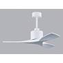 5_42" Matthews Nan Matte White Outdoor Ceiling Fan with Remote more views