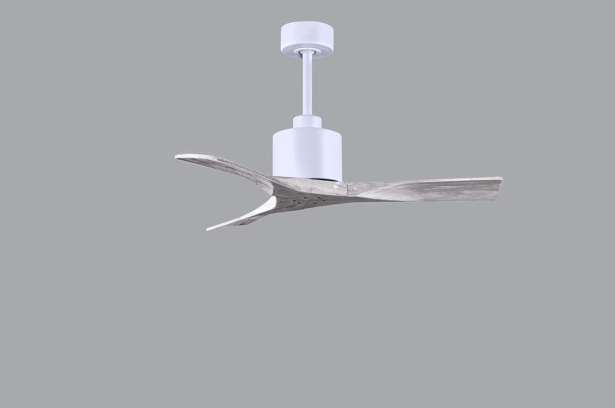 Image 4 42" Matthews Nan White and Barnwood Outdoor Ceiling Fan with Remote more views