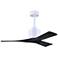 42" Matthews Nan White and Black Outdoor Ceiling Fan with Remote